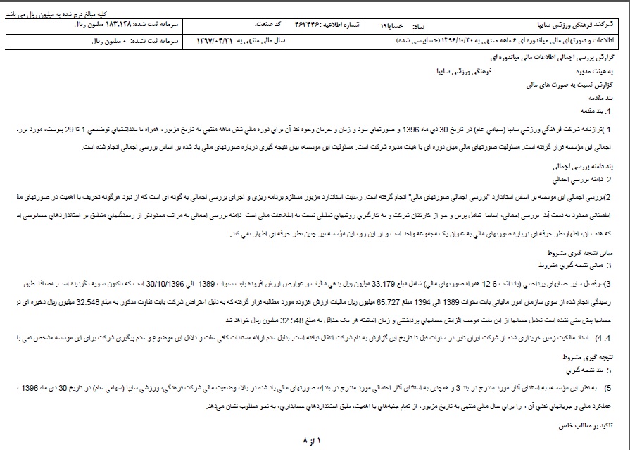 فرار بزرگ مالیاتی سایپا از سال 89  + سند