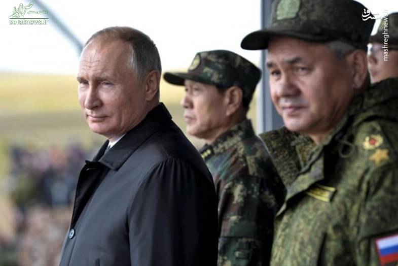 تصاویر/ پوتین در بزرگ‌ترین رزمایش تاریخ روسیه