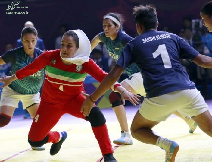 عکس/ حجاب ورزشکار زن ایرانی در مسابقات کبدی