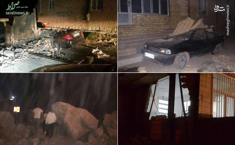 تصاویر/ خسارات زلزله دیشب کرمانشاه
