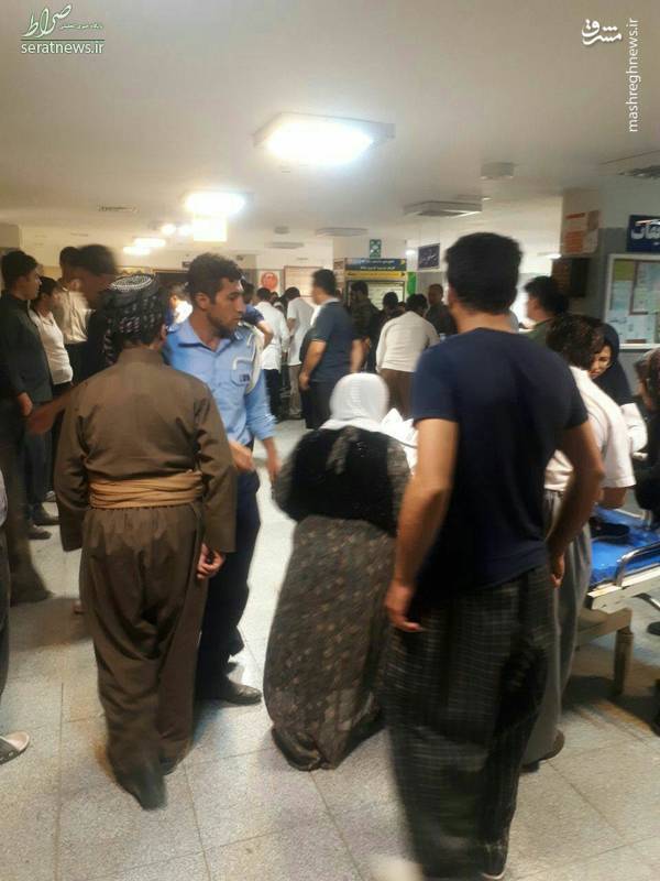 عکس/ ازدحام در بیمارستان جوانرود پس از زلزله