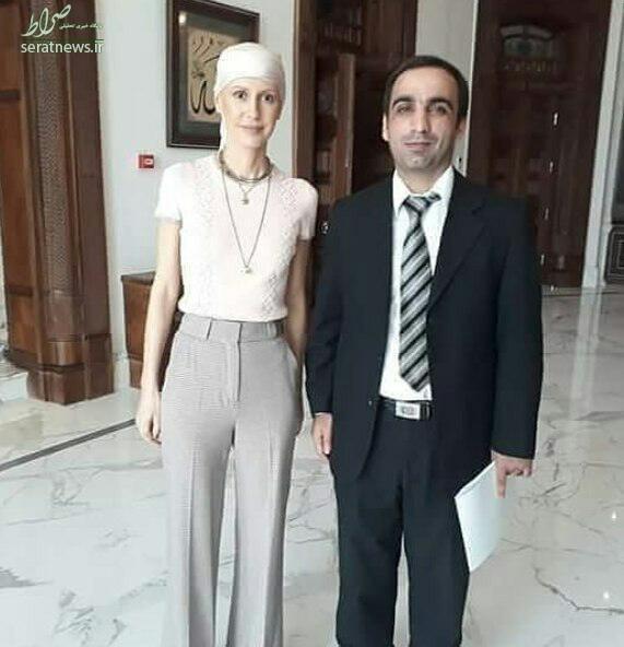 عکس/ همسر بشار اسد پس از شیمی درمانی
