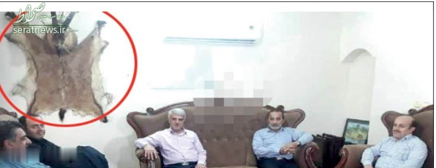 عکس/ جسد قوچ به دیوار جلسه مسئولان دولتی مازندران!