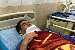 ضرب و شتم یک خبرنگار در قزوین +عکس