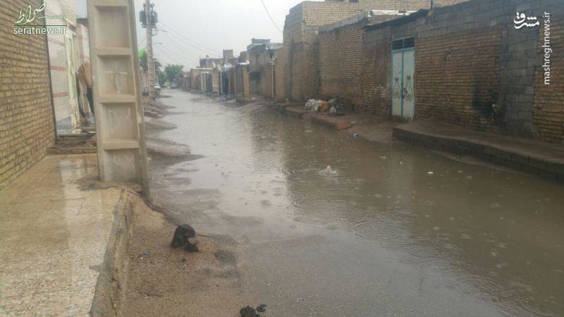 عکس/ آبگرفتگی خیابان‌های اهواز پس از بارندگی