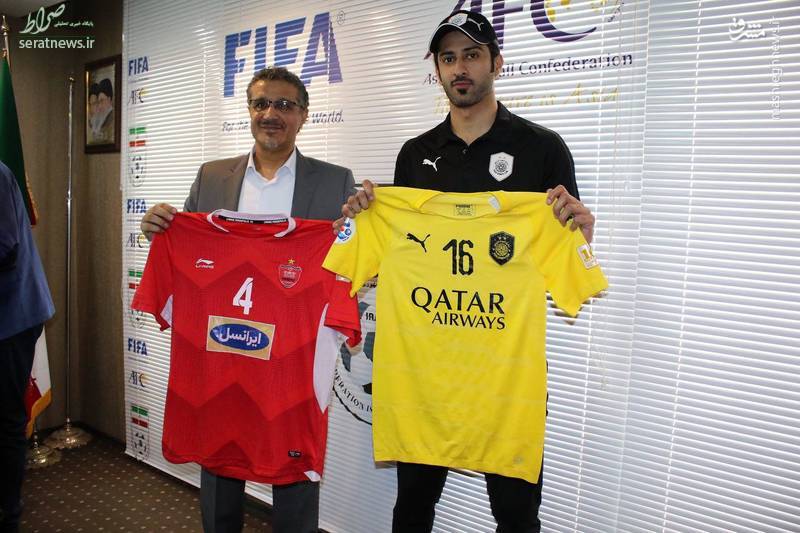 عکس/ رونمایی از پیراهن تیم‌های پرسپولیس و السد قطر
