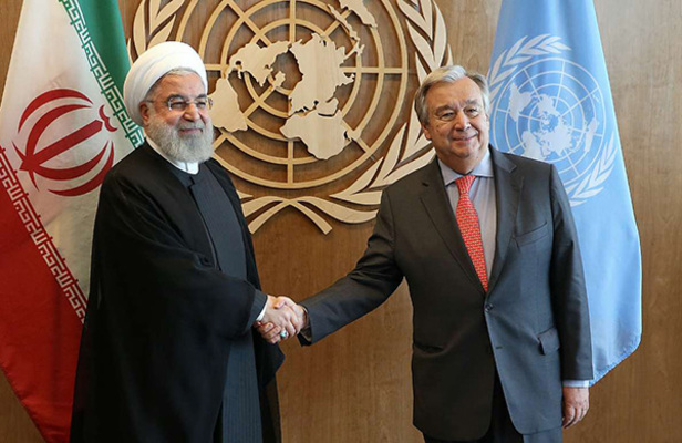 دیدار روحانی با دبیر کل سازمان ملل متحد
