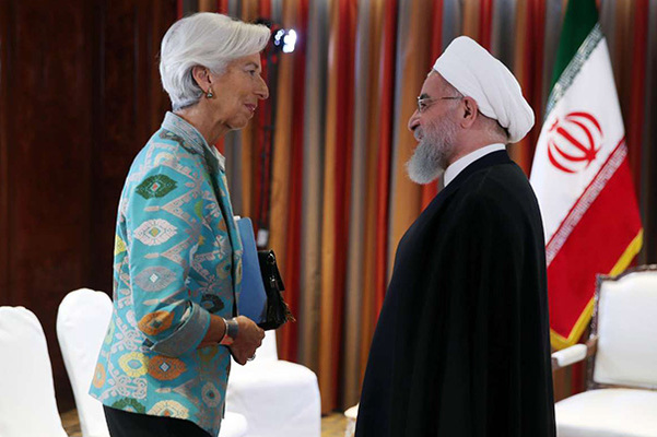  دیدار رئیس صندوق بین المللی پول با روحانی