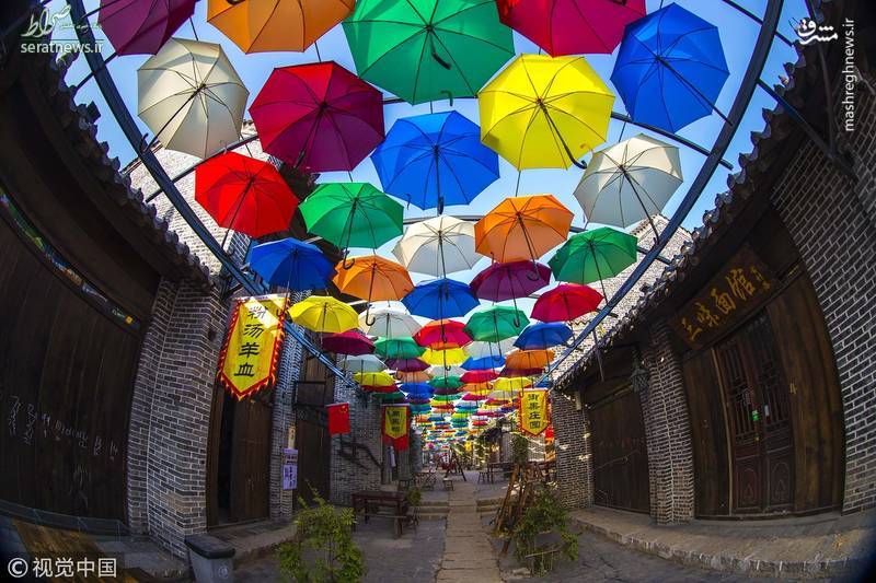 تصاویر/ بازارچه محلی رنگارنگ در چین