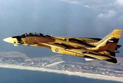 اورهال یک فروند جنگنده F-14 در اصفهان