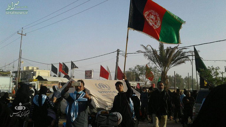 عکس/حضور عزاداران افغانستانی در مسیر نجف تا کربلا
