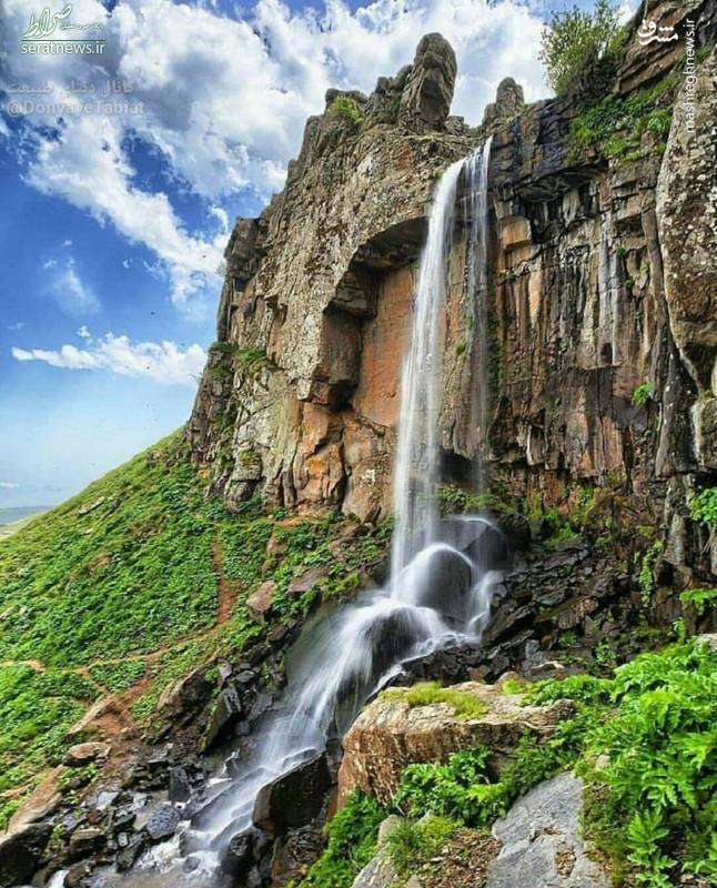 عکس/ آبشاری دیدنی در گیلان