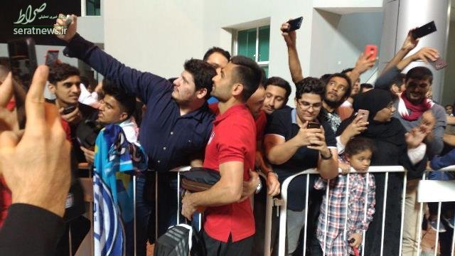 عکس/ کی‌روش و امید ابراهیمی در کنار هواداران در قطر