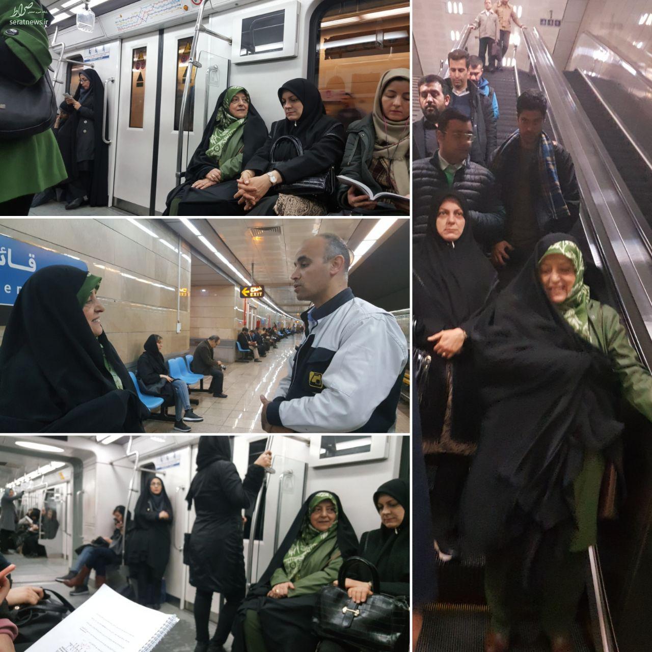 عکس/ مترو سواریِ معصومه ابتکار