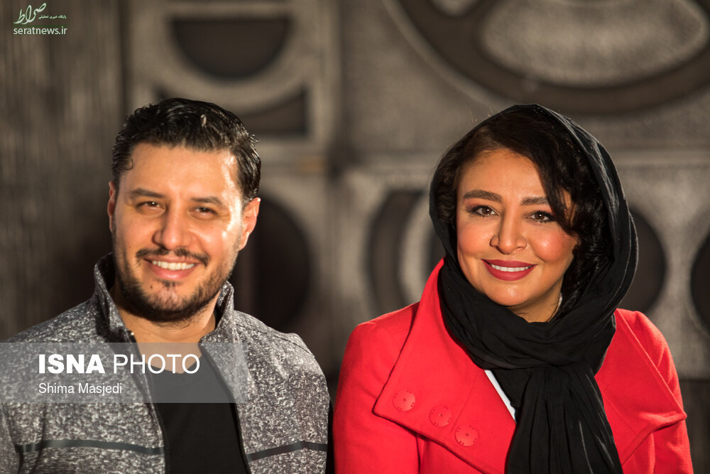 عکس/ جواد عزتی و همسرش در یک جشن سینمایی