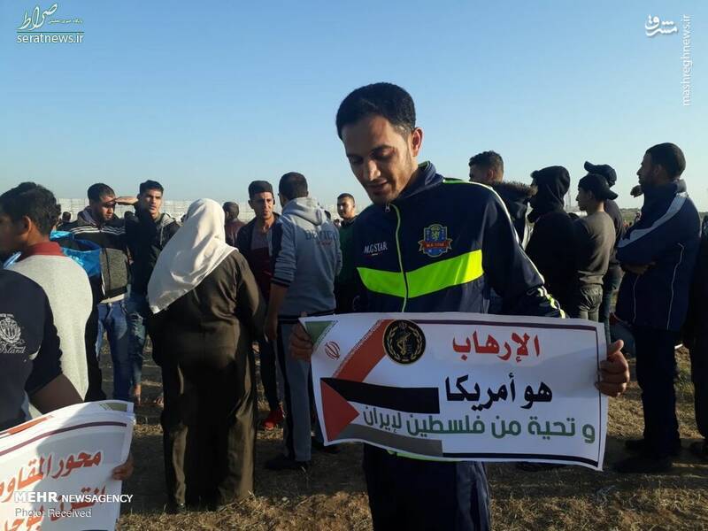 تصاویر/ حمایت مردم غزه از سپاه پاسداران