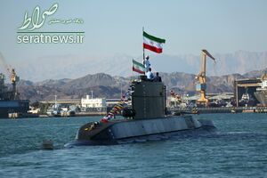 رژه زیردریایی فاتح در خلیج فارس +عکس