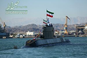 رژه زیردریایی فاتح در خلیج فارس +عکس