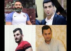 تشییع پیکر کشتی‌گیران ملی‌پوش در رشت و فومن +تصاویر