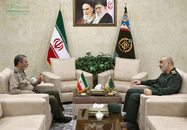 سردار سلامی با فرمانده ارتش دیدار کرد +عکس