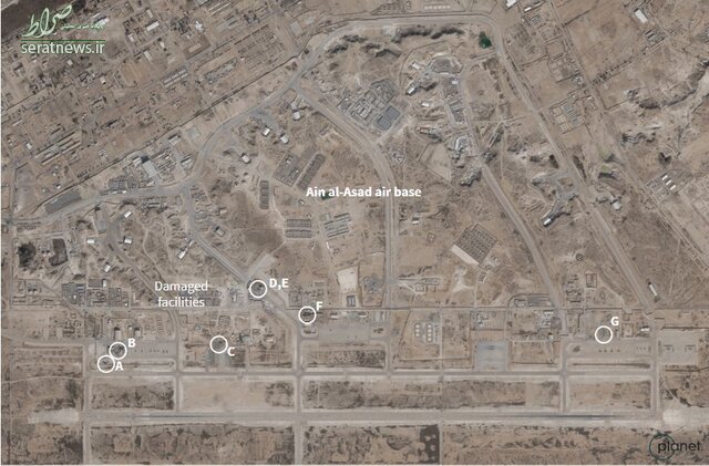تصاویر/ انتشار تصاویر ماهواره‌ای از حمله موشکی