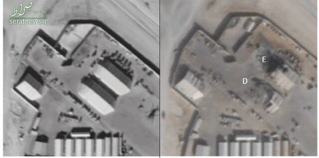 تصاویر/ انتشار تصاویر ماهواره‌ای از حمله موشکی