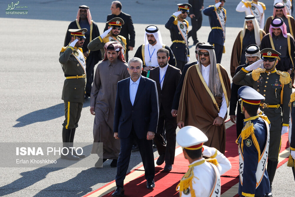 عکس/ ورود امیر قطر به تهران