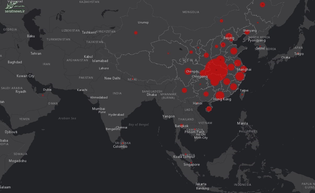 ویروس کرونا تاکنون به کدام کشورها رسیده است؟