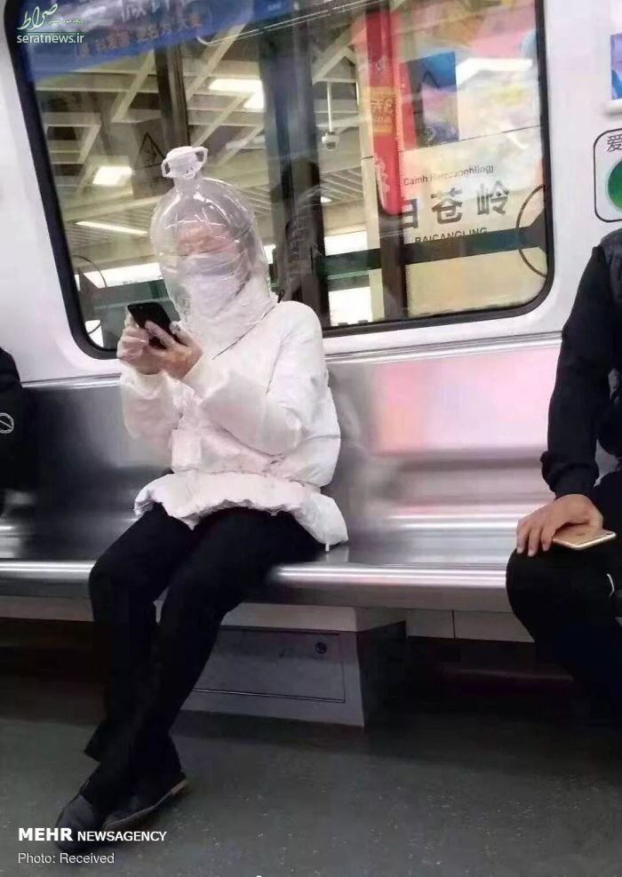 تصاویر/ ماسک های عجیب چینی‌ها برای مقابله با کرونا