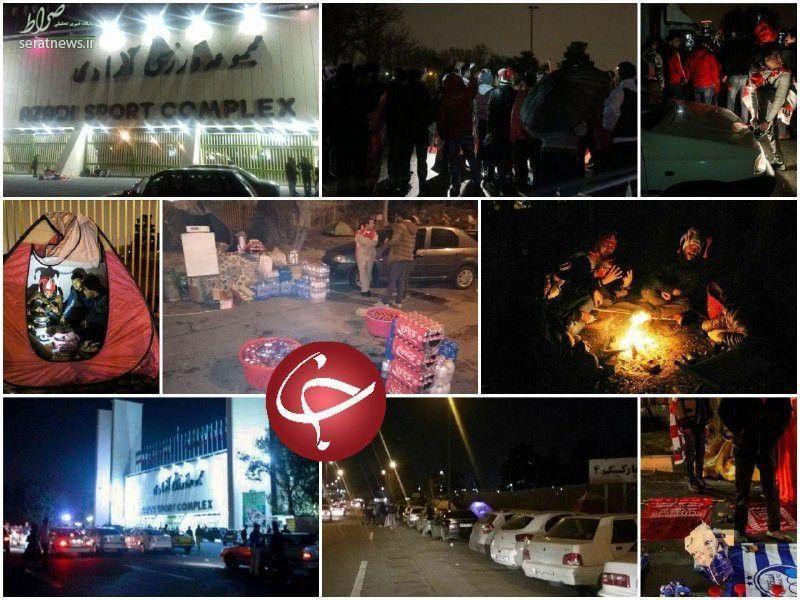 عکس/ اطراف ورزشگاه آزادی، شب قبل از دربی پایتخت