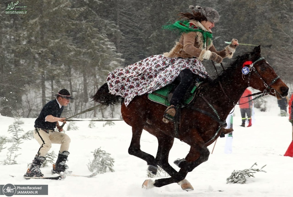عکس / مسابقات اسکی سنتی در لهستان