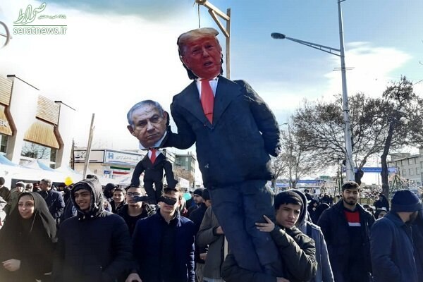 عکس/ ترامپ به دار آویخته شد!