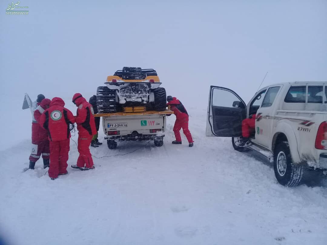 اسکان ۱۰۰۰ مسافرگرفتار در برف در قزوین