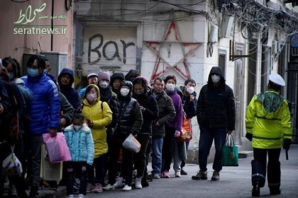 عکس/ صف خرید ماسک برای مقابله با کرونا در چین