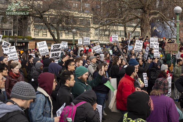 تجمع ضدجنگ در بوستون: تحریم مردم ایران پایان یابد
