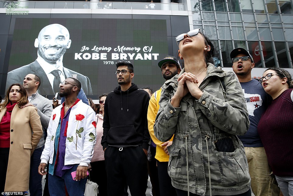 تجمع هواداران کوبی برایانت پس از درگذشتش +عکس