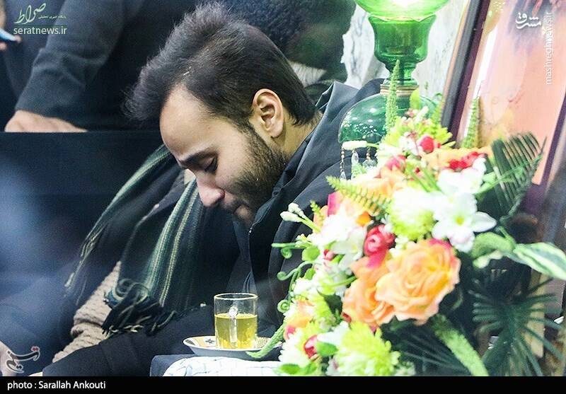 تصاویر/ فرزند شهید سلیمانی در مراسم عزاداری کرمان