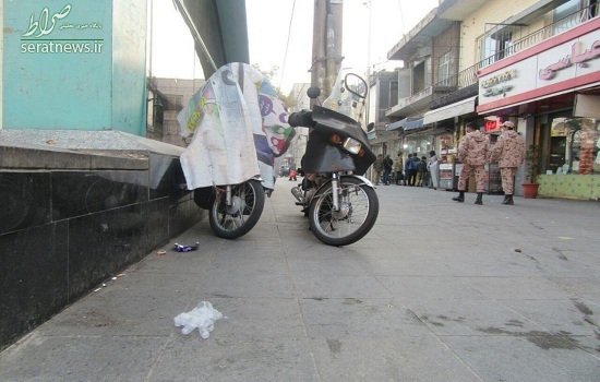 تصاویر/ رفتار پر خطر شهروندان تهرانی در خیابان
