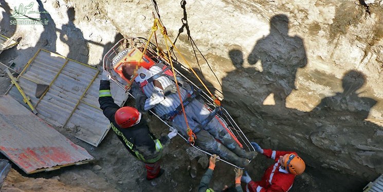 سقوط حفاظ آهنی بر روی کارگران حادثه آفرید