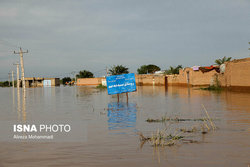 فروکش کردن سیلاب در بخش مرکزی اهواز