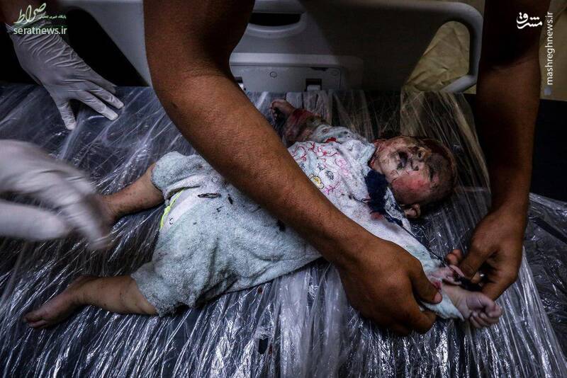 عکس/ شهادت نوزاد فلسطینی ۱۵+
