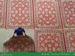 فیلم/آماده سازی صحن های حرم مطهر حضرت معصومه(س) جهت اطعام روزه داران