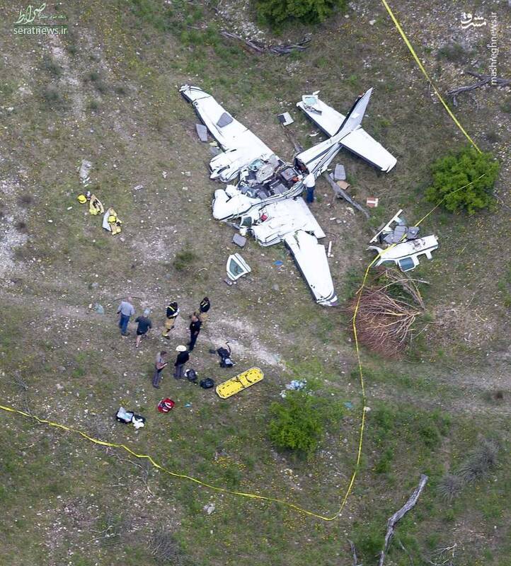 عکس/ سقوط مرگبار یک هواپیما در آمریکا