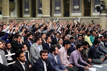 عکس/ دیدار دانشجویان با رهبر معظم انقلاب اسلامی