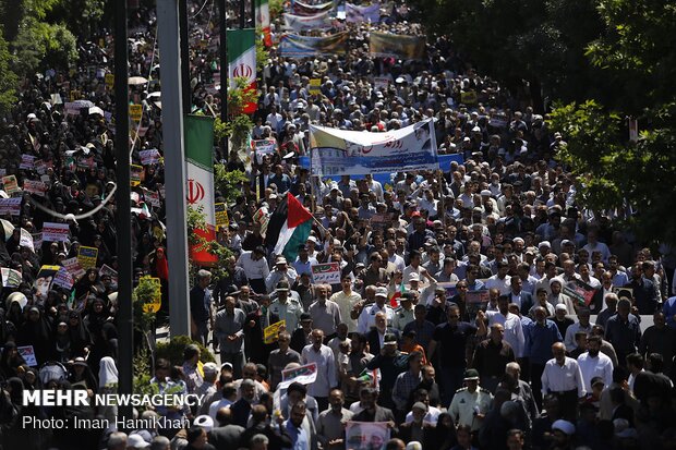 راهپیمایی روز جهانی قدس در تهران/ تصویر