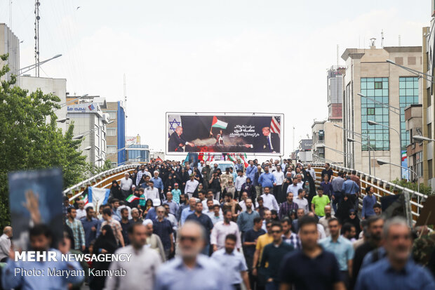 راهپیمایی روز جهانی قدس در تهران/ تصویر