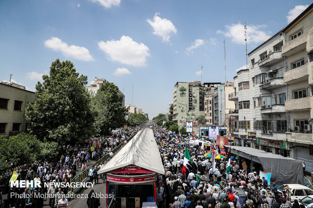 راهپیمایی روز جهانی قدس در تهران/ تصویر