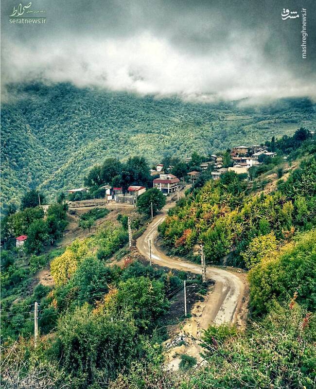 عکس/ نمایی زیبا از روستای پاقلعه