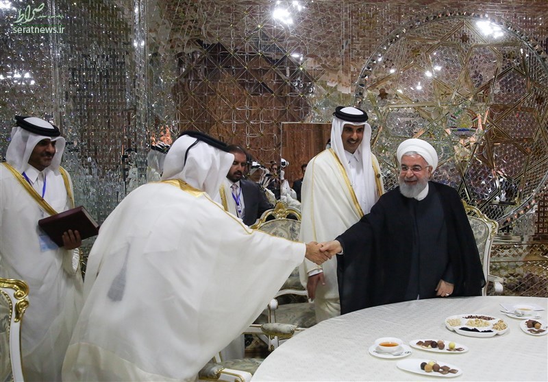 عکس/ روحانی و امیر قطر دیدار کردند