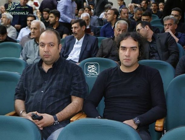 عکس/ رضا یزدانی و علی اوجی در مراسم ختم پدر امیرحسین رستمی